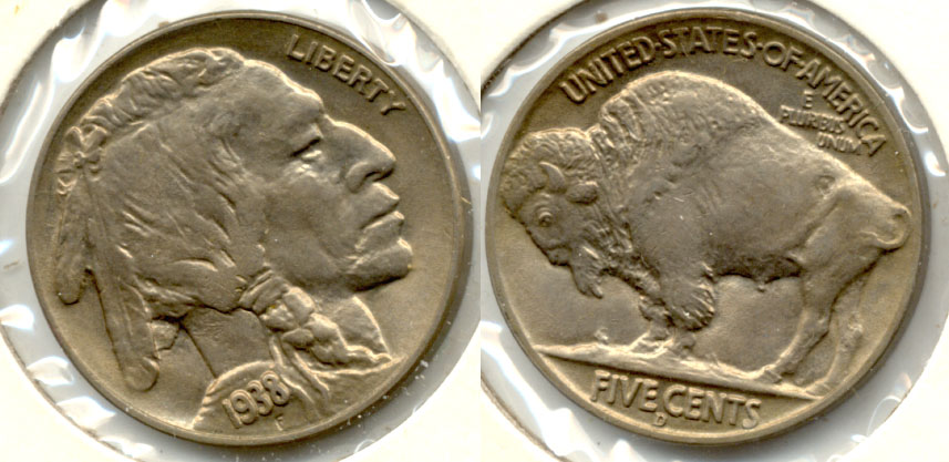 1938-D Buffalo Nickel MS-60