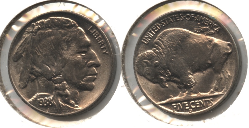 1938-D Buffalo Nickel MS-64 #g Reverse Spot