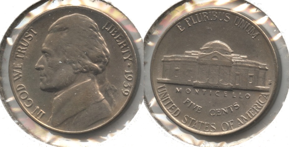1939-S Jefferson Nickel AU-55