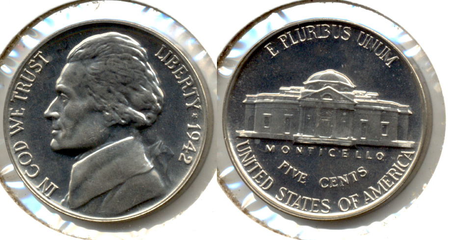 1942 Jefferson Nickel Proof-65