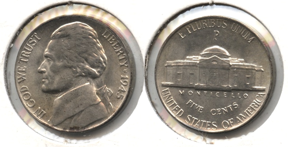 1945-P Jefferson Silver War Nickel Mint State
