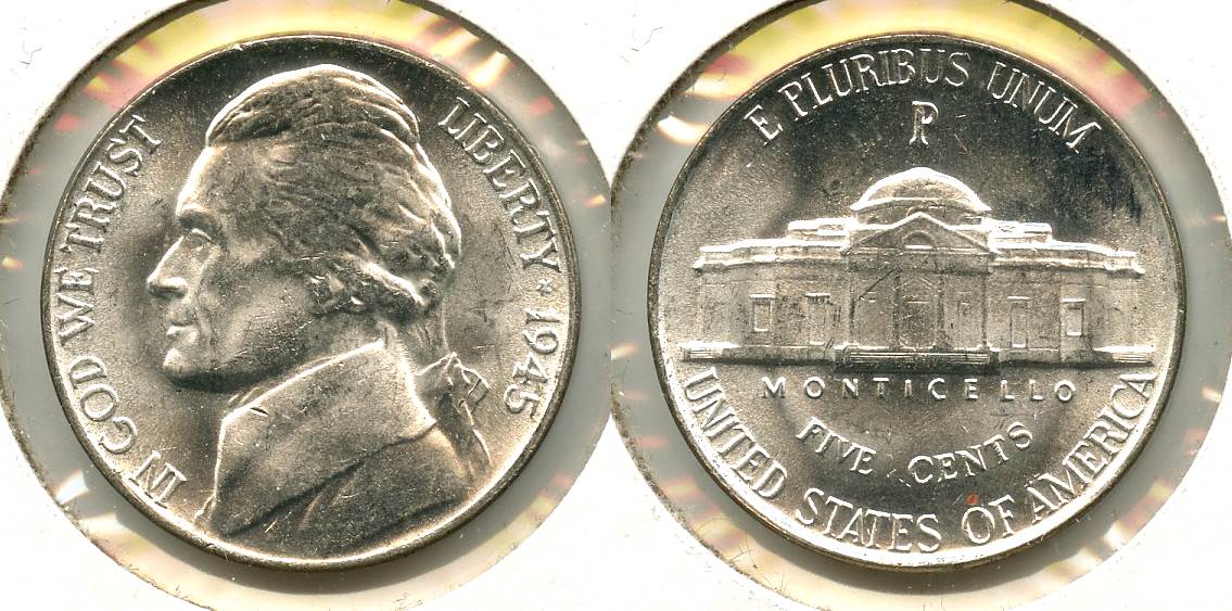 1945-P Jefferson Silver War Nickel Mint State #i