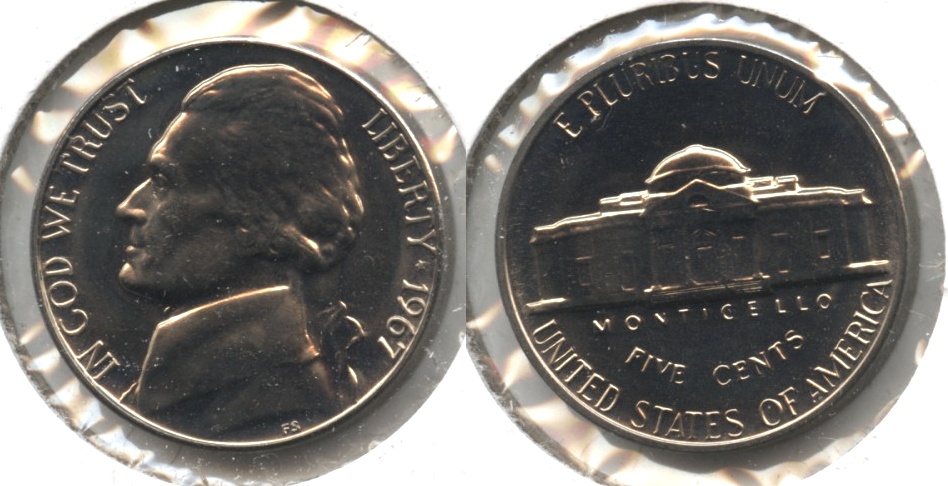 1967 Jefferson Nickel SMS Special Mint Set