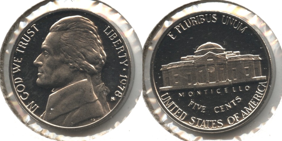 1978-S Jefferson Nickel Proof