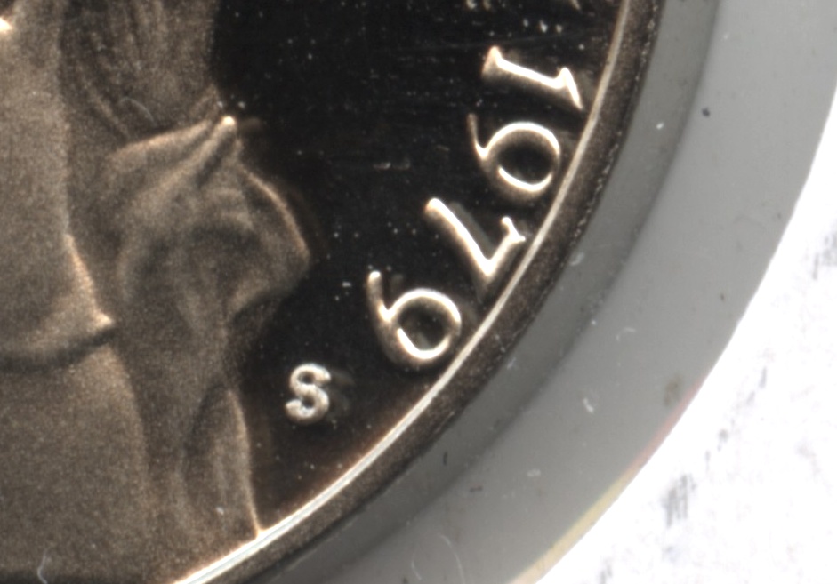1979-S Type 2 Clear S Jefferson Nickel Proof close up