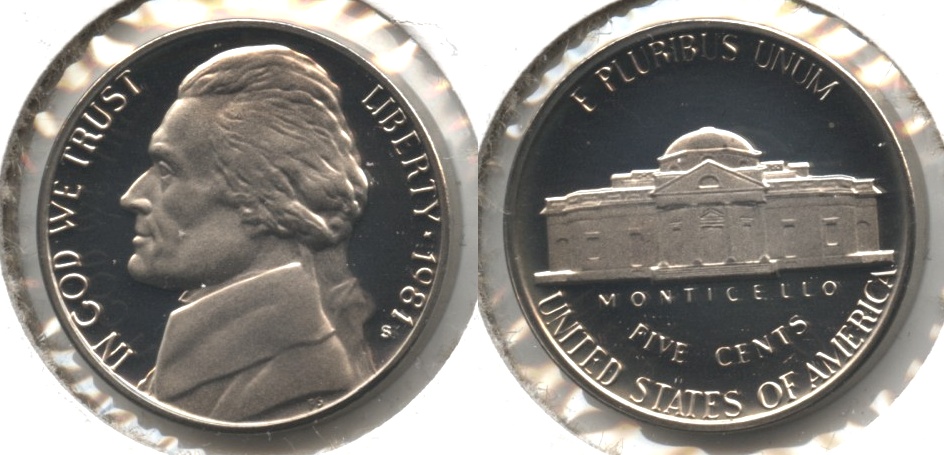 1981-S Type 1 Jefferson Nickel Proof