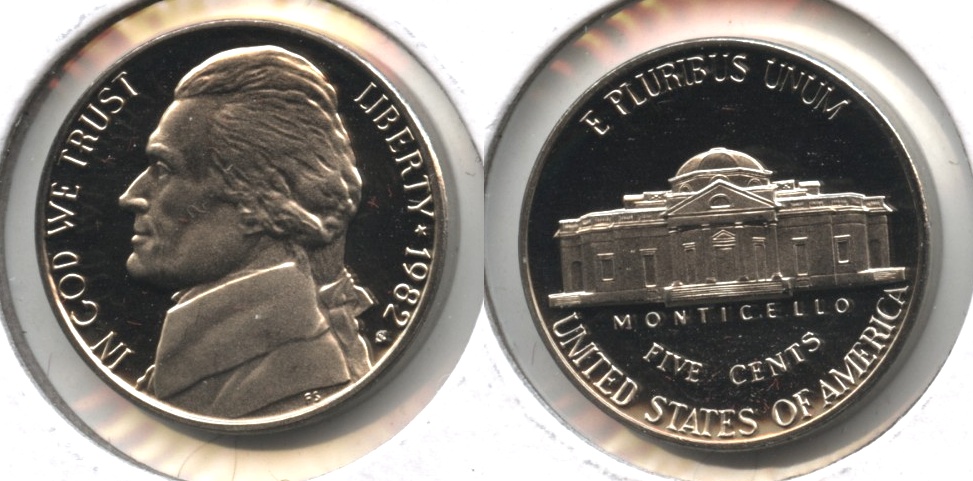 1982-S Jefferson Nickel Proof