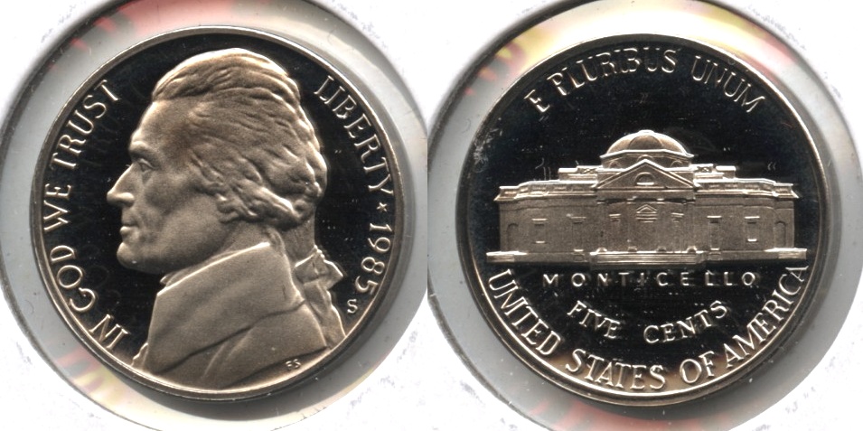 1985-S Jefferson Nickel Proof