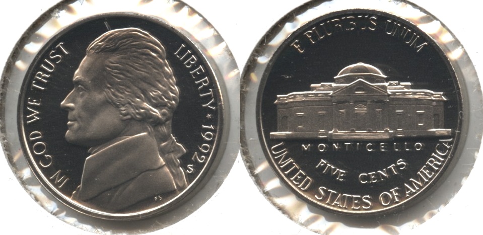 1992-S Jefferson Nickel Proof