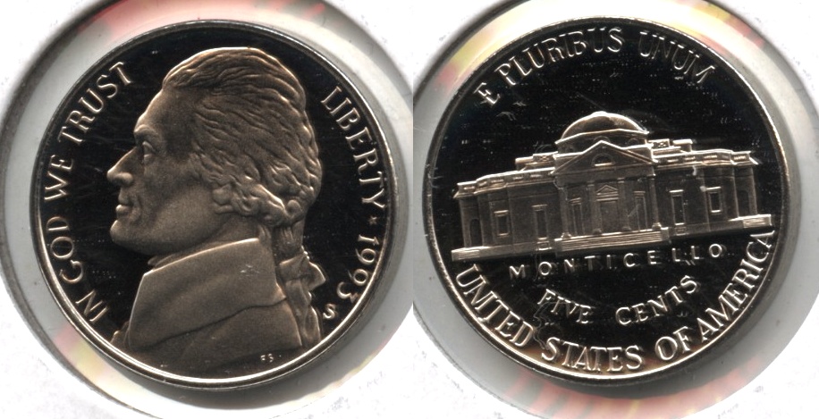 1993-S Jefferson Nickel Proof