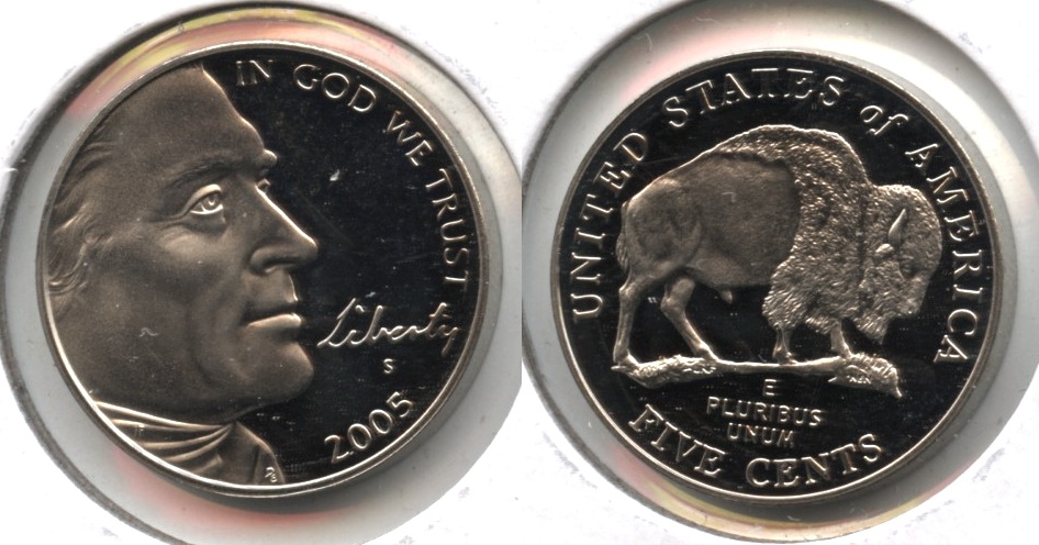 2005-S Bison Jefferson Nickel Proof
