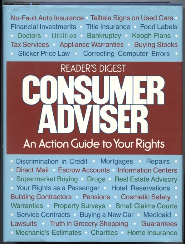 Consumer Advisor by Reader's Digest Published 1984