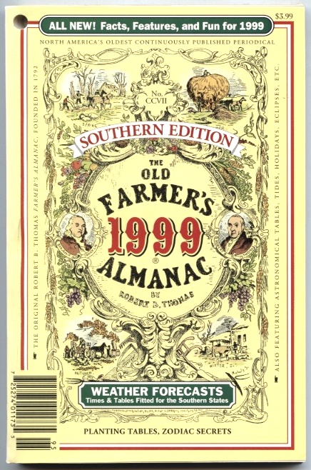 The Old Farmer's Almanac 1999 by Robert B Thomas Published 1998