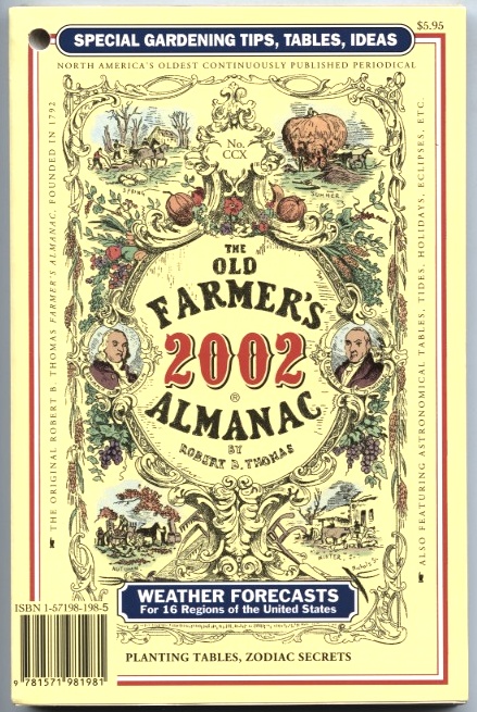 The Old Farmer's Almanac 2002 by Robert B Thomas Published 2001
