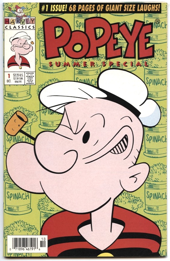 Popeye Summer Specials by Harvey Classics Published 1993