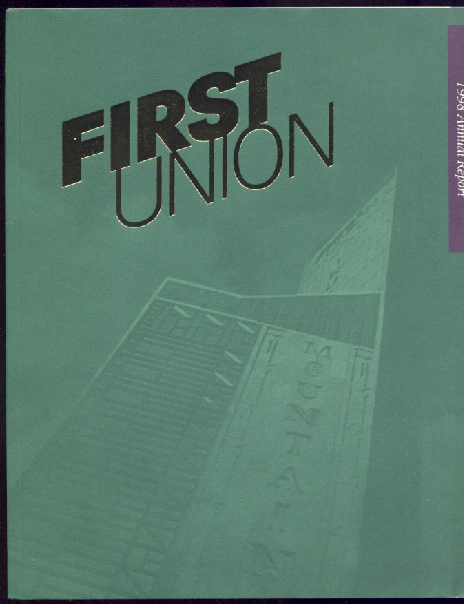 First Union Bank 1998 Annual Report