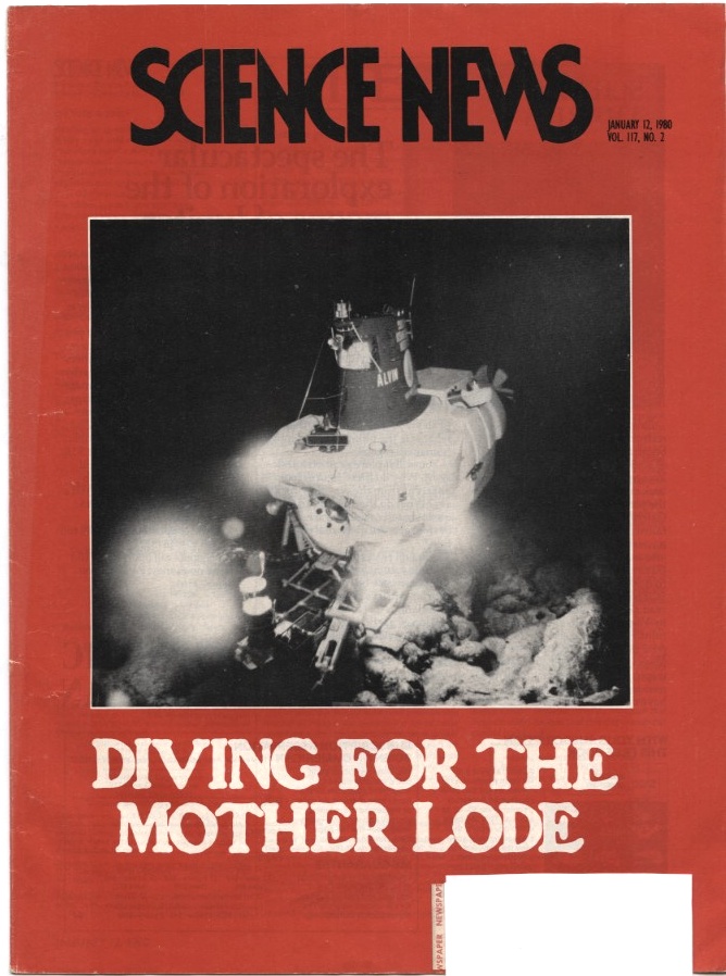 Science News January 12 1980 Diving For The Mother Lode