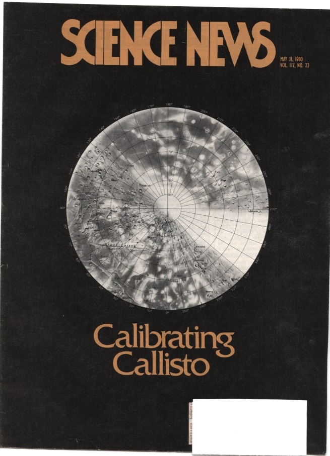 Science News May 31 1980 Jupiter's Moon Callisto