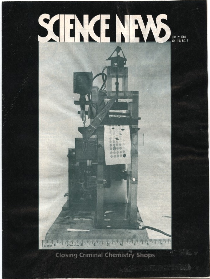 Science News July 19 1980 Closing Criminal Chemistry Shops
