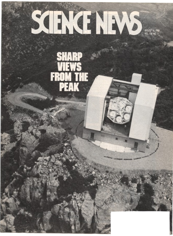 Science News August 16 1980 Multiple Mirror Astronomy