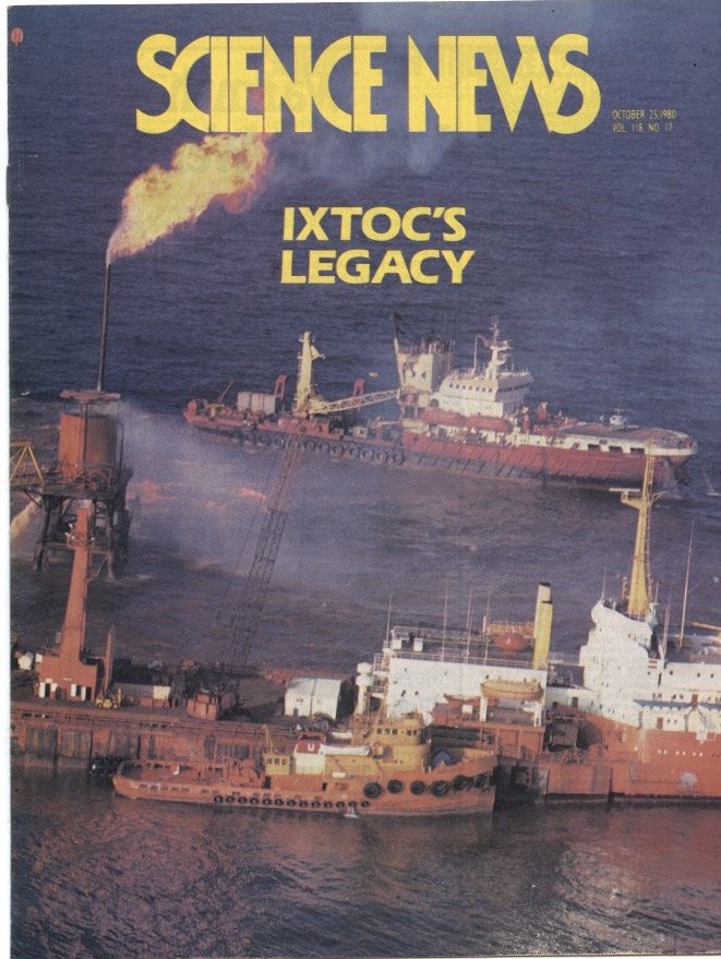 Science News October 25 1980 Ixtoc Oil Spill