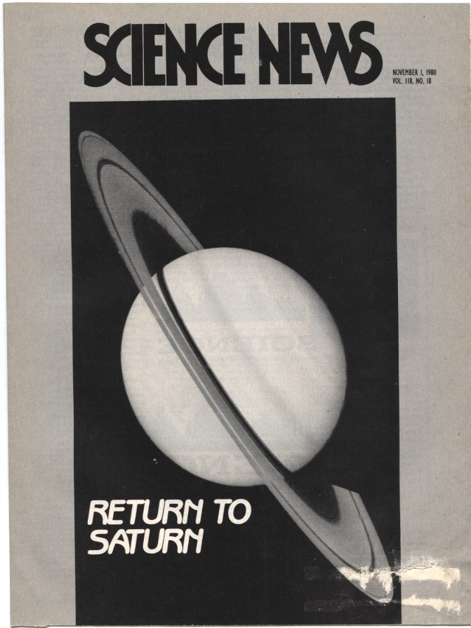 Science News November 1 1980 Voyager 1 approaching Saturn