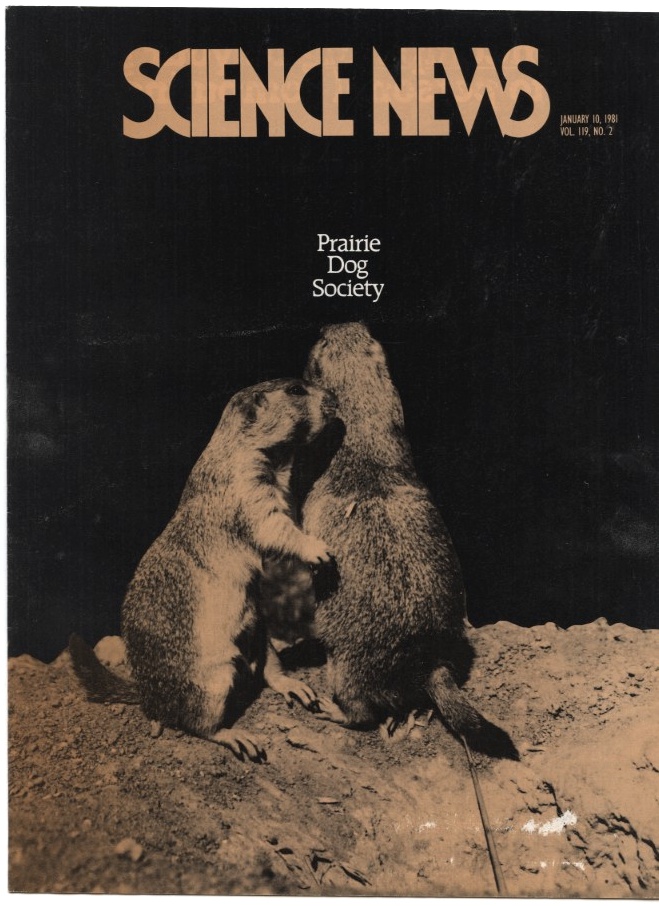 Science News January 10 1981 Prairie Dog Society