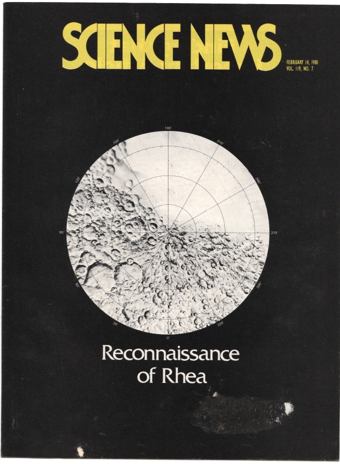 Science News February 14 1981 First look maps of Saturn's moons