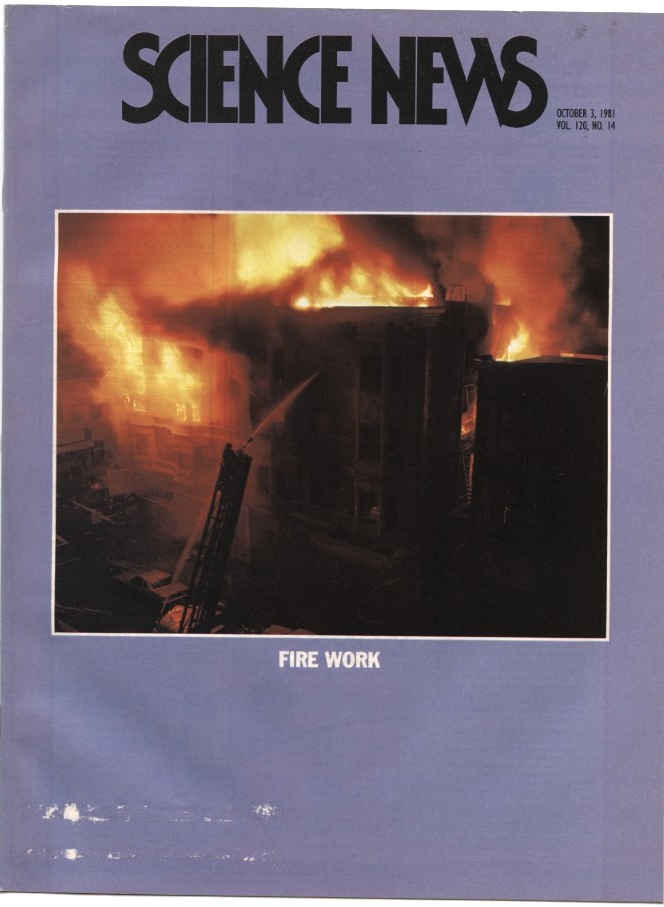 Science News October 3 1981 The Science of fire