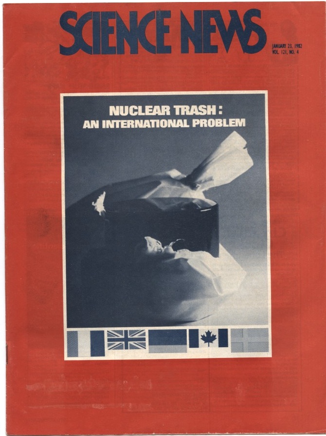 Science News January 23 1982 Nuclear Trash An International Problem