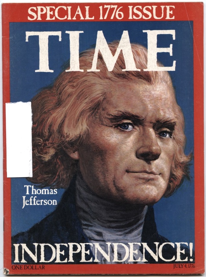Time 1776 Issue Thomas Jefferson Independence 1976