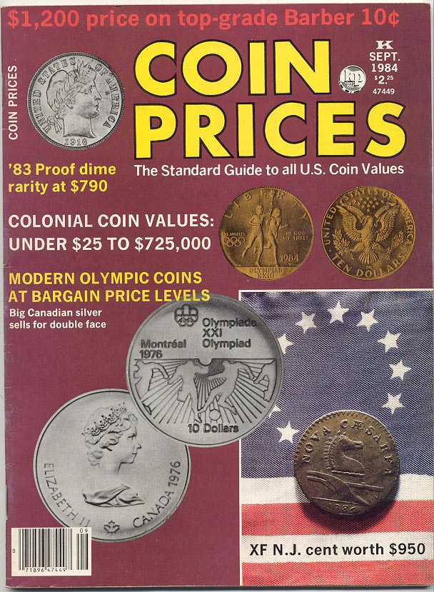 Coin Prices Magazine September 1984