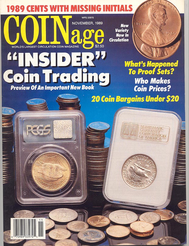 Coinage Magazine November 1989