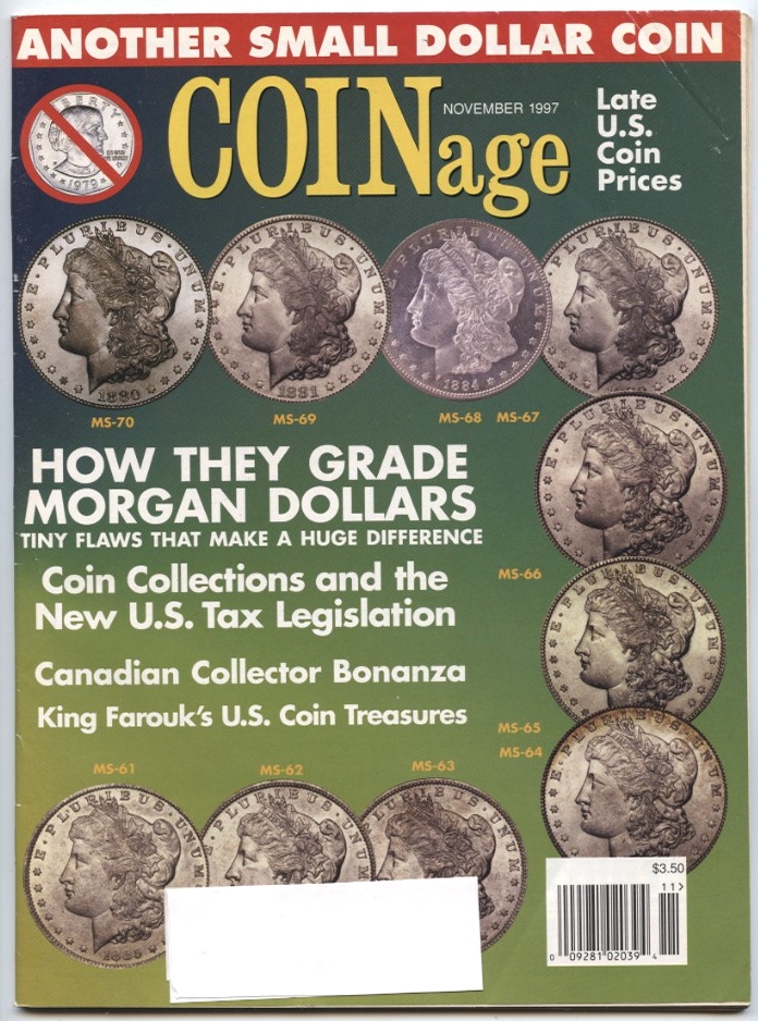 Coinage Magazine November 1997