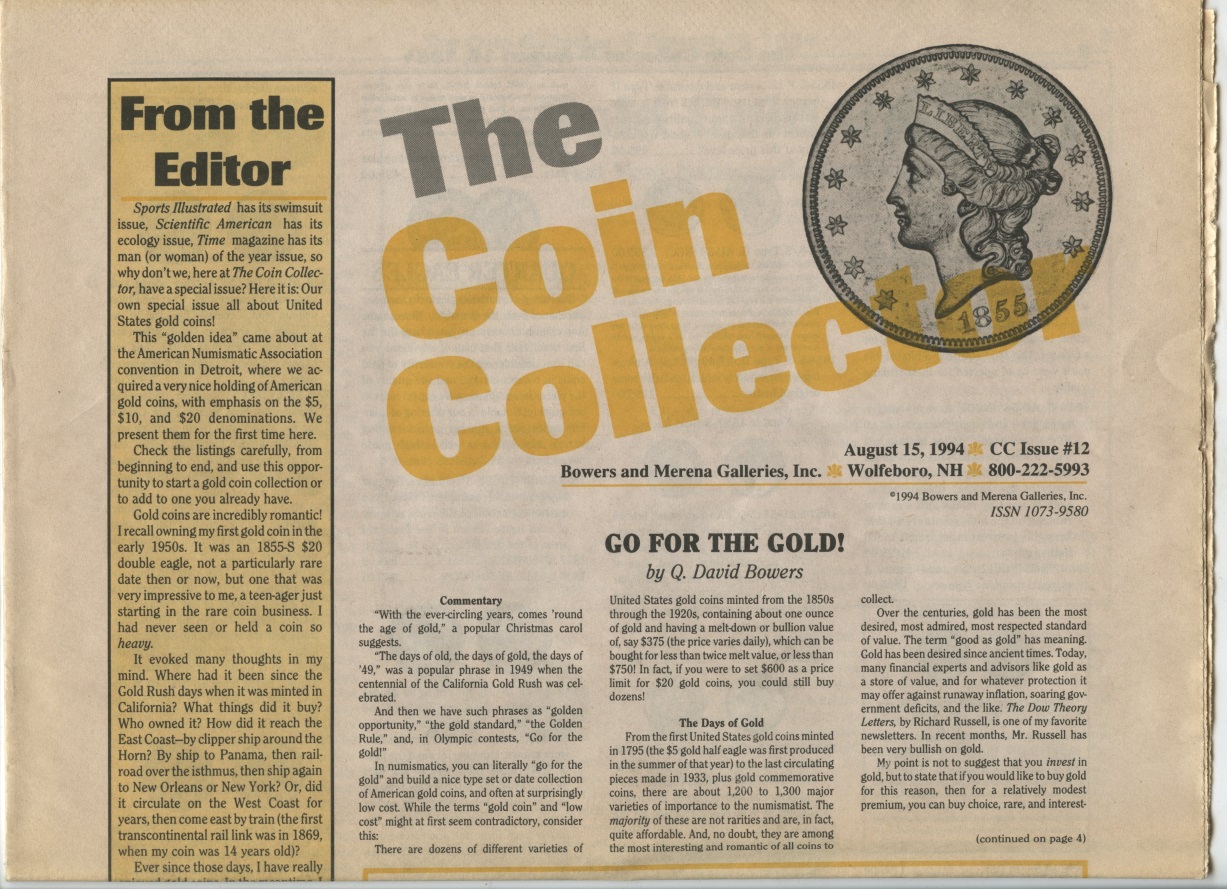 Bowers and Merena The Coin Collector #12