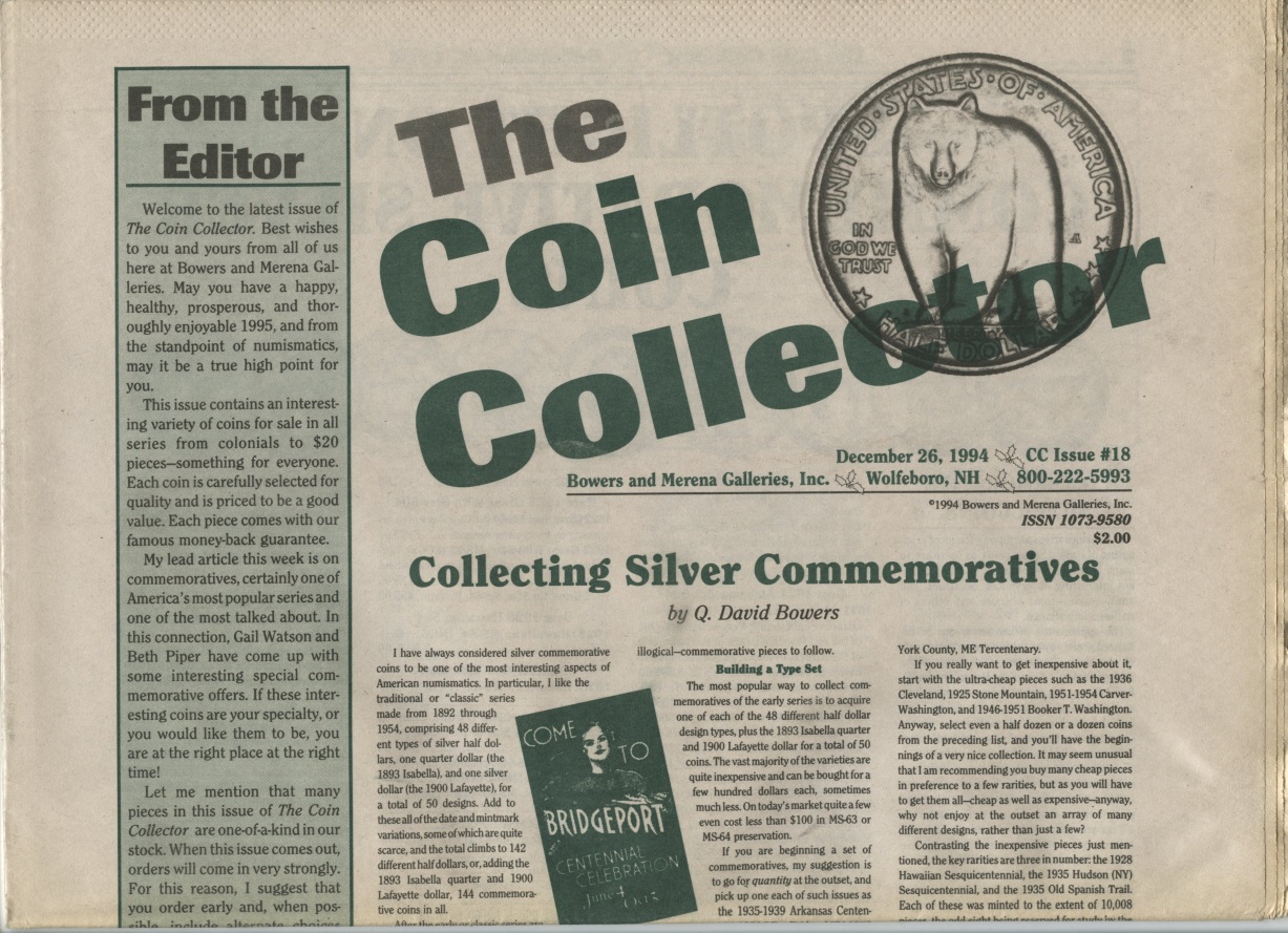 Bowers and Merena The Coin Collector #18