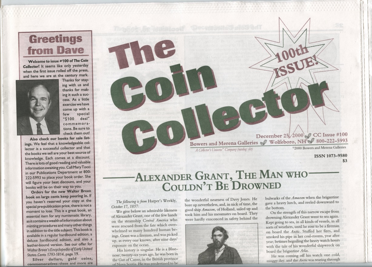 Bowers and Merena The Coin Collector #100