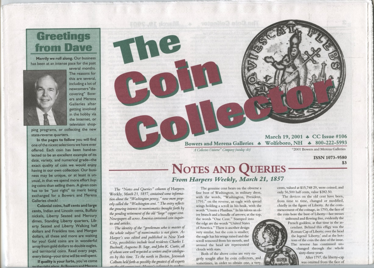 Bowers and Merena The Coin Collector #106