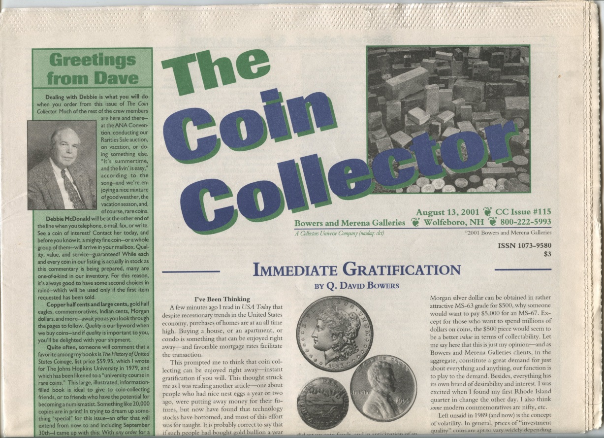 Bowers and Merena The Coin Collector #115