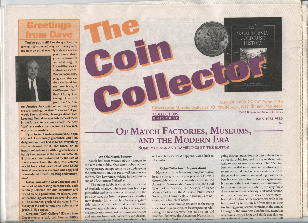 Bowers and Merena The Coin Collector #129