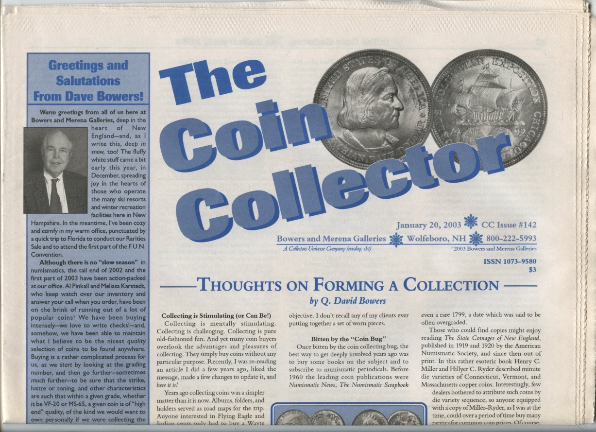Bowers and Merena The Coin Collector #142