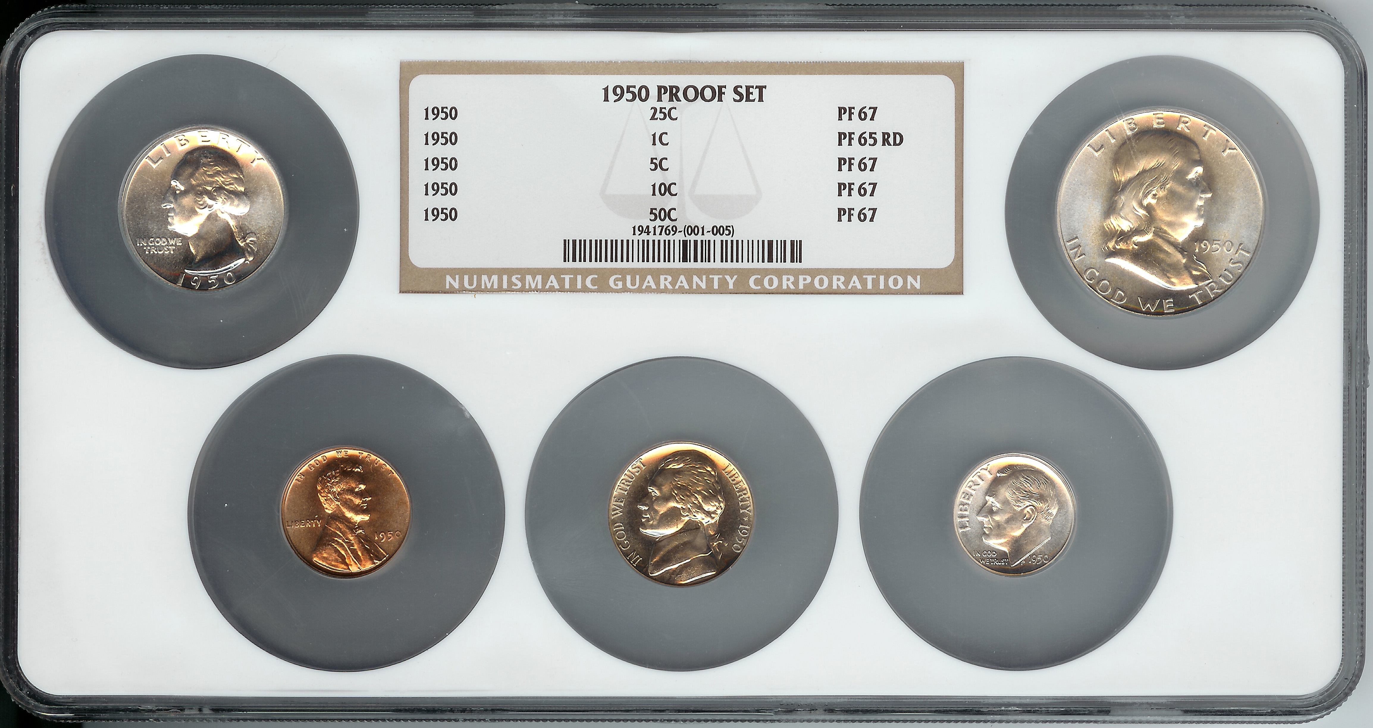 1950 United States Proof Set Obverse