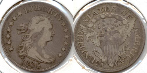 1806 Draped Bust Quarter VF-20