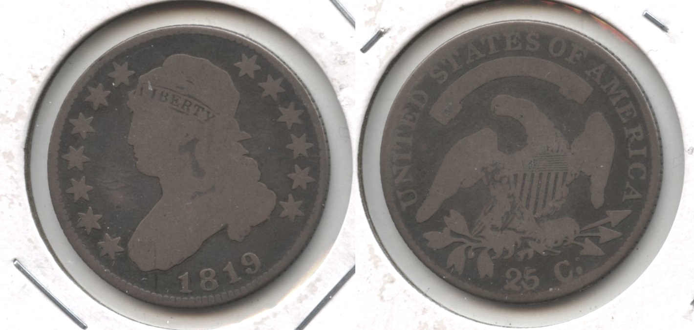 1819 Capped Bust Quarter Good-6