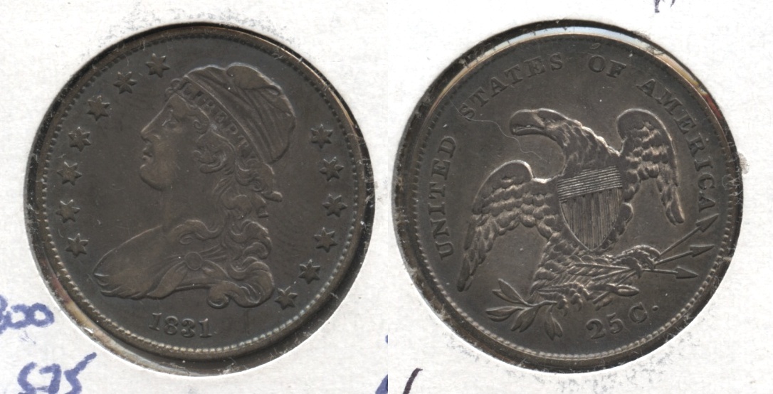 1831 Capped Bust Quarter EF-40