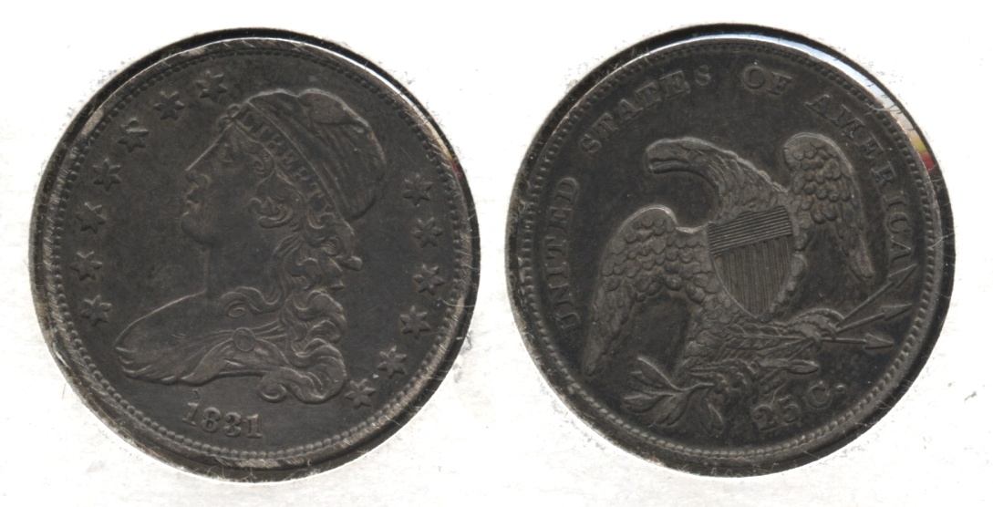 1831 Capped Bust Quarter EF-40 #a Rim Bumps