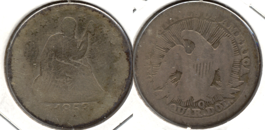 1853-O Seated Liberty Quarter Fair-2