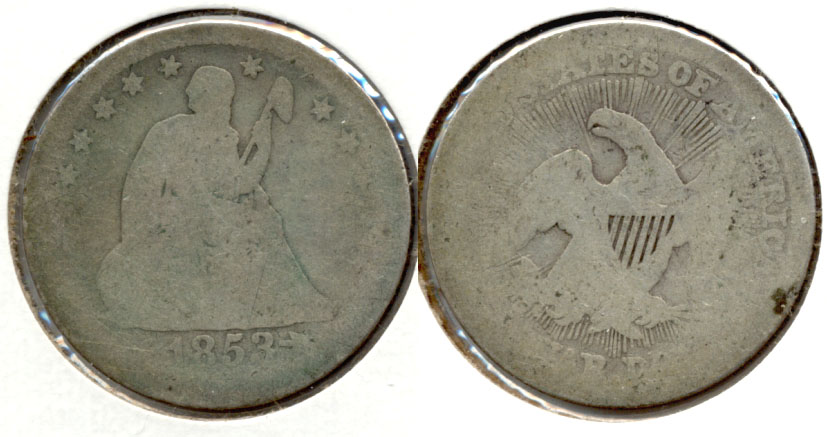 1853 Seated Liberty Quarter Fair-2 a