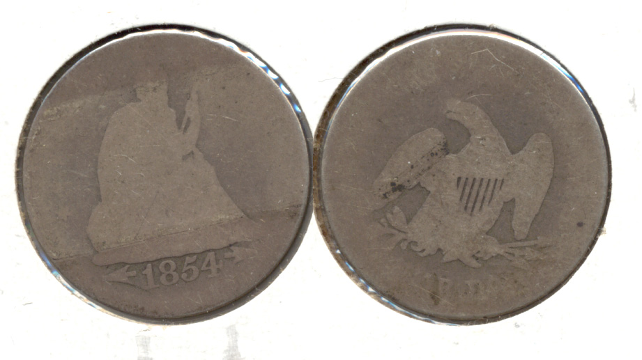 1854 Seated Liberty Quarter Fair-2