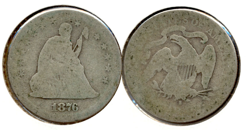 1876-S Seated Liberty Quarter Fair-2